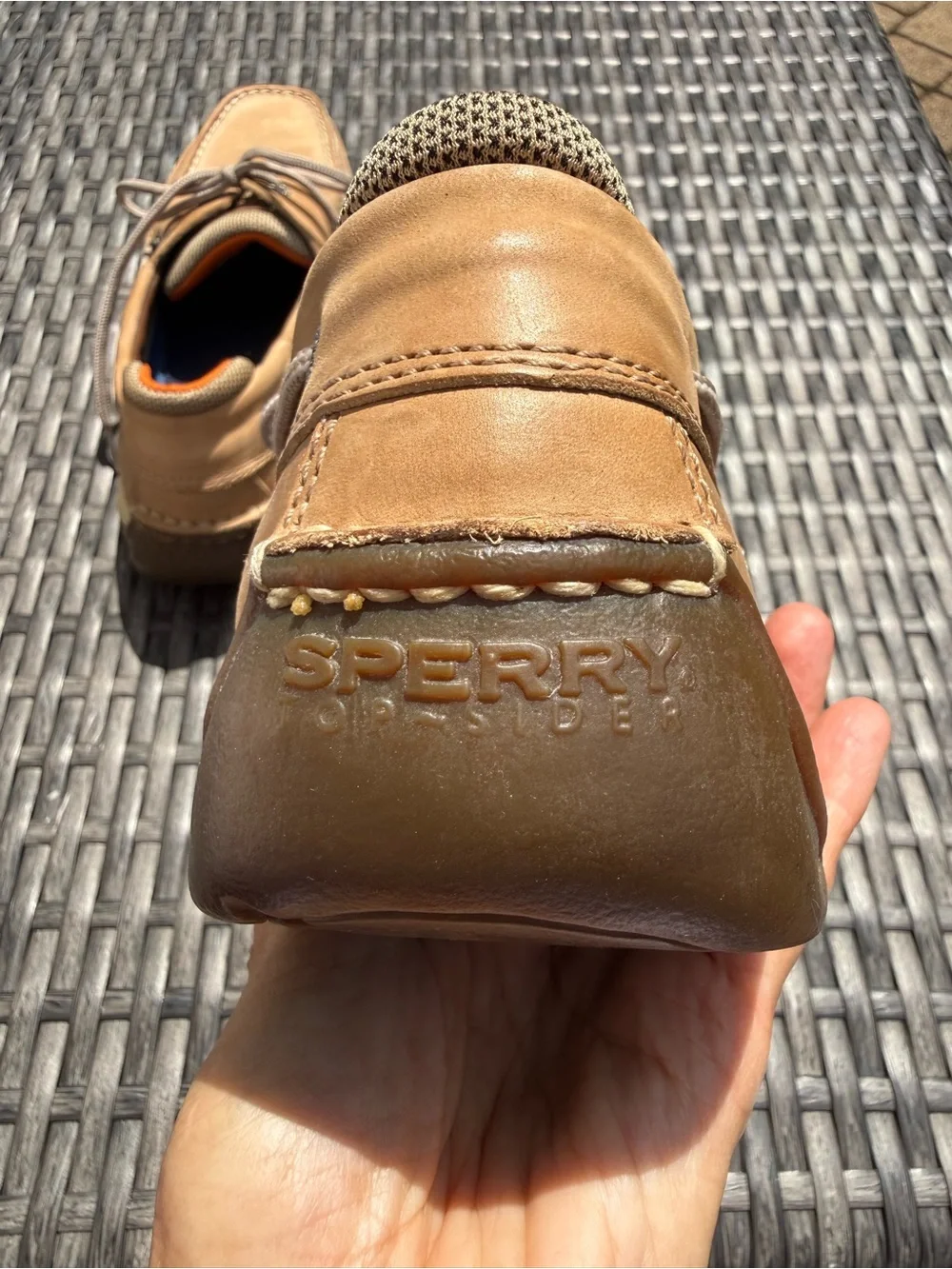 Sperry Light Brown Leather Top Siders